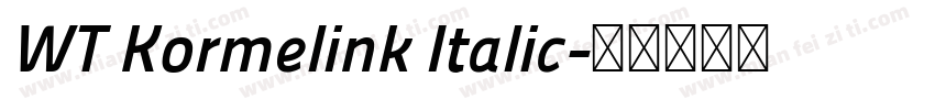 WT Kormelink Italic字体转换